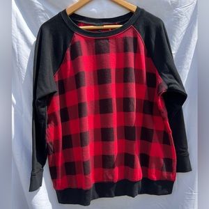 Torrid Size 2 Buffalo Plaid Sweatshirt